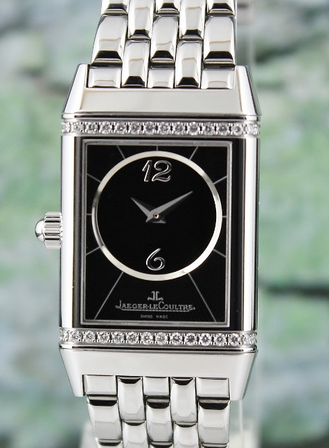 (image for) LIKE NEW Jaeger-leCoultre Reverso Duetto Manual Winding Diamond Watch / 256.8.75